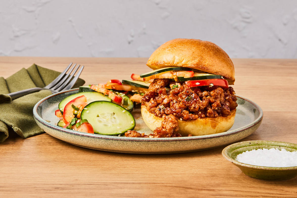 One-Pan Sesame Beef Sloppy Joes