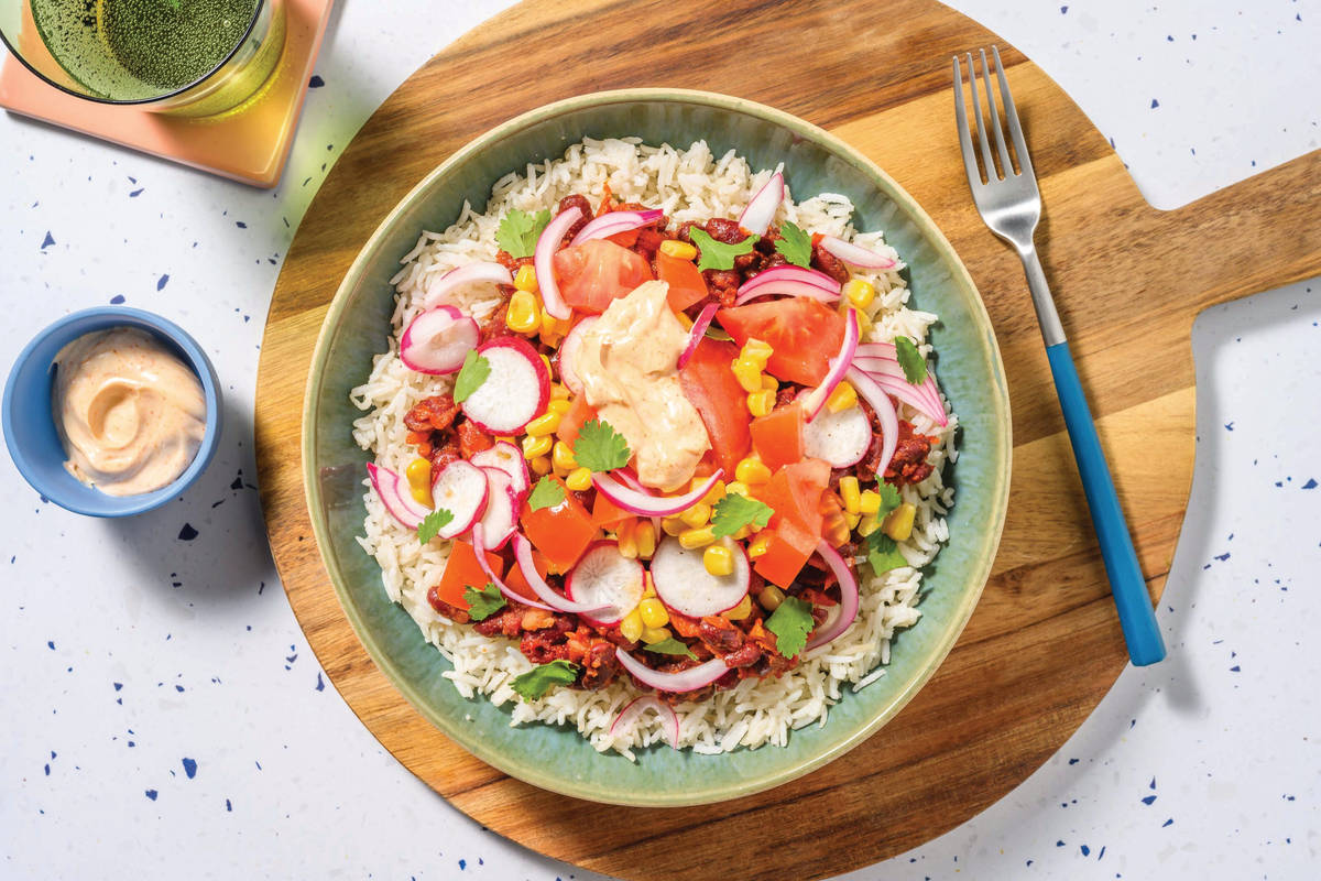 Beef & Bean Burrito Bowl