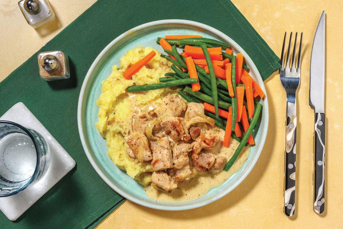 HelloHero: Halloumi & Creamy Onion Sauce