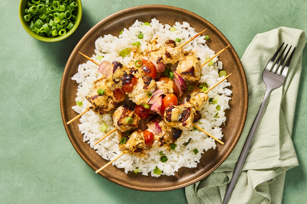 Marinated Chicken Shawarma Skewers