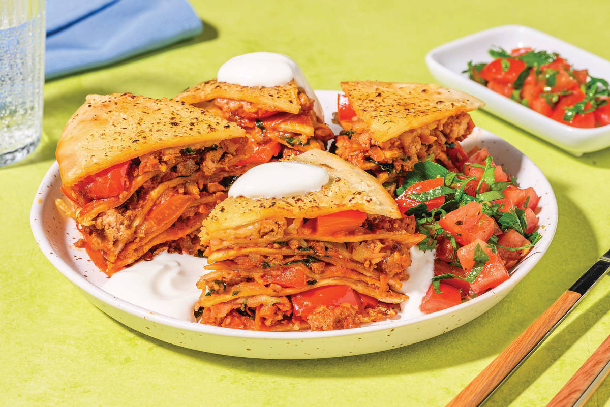 Mexican Lamb Tortilla Stack