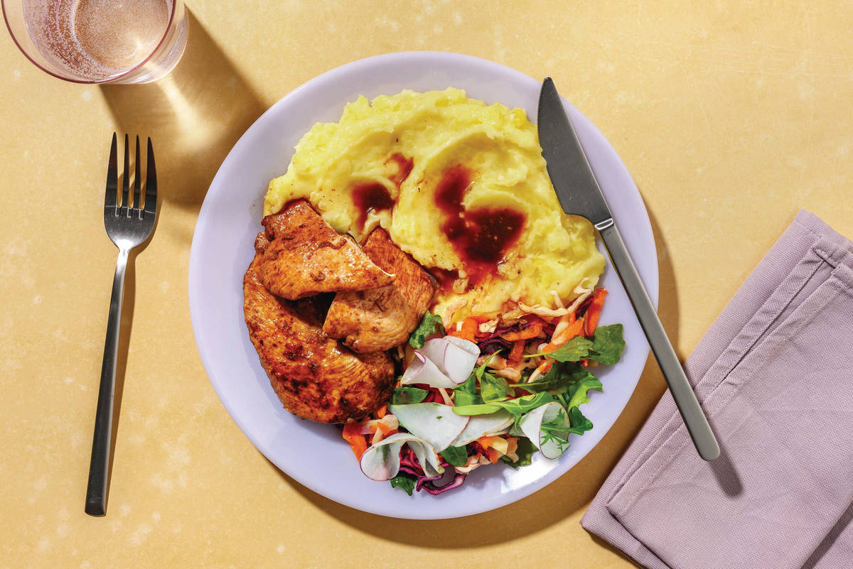 Cherry-Glazed Smokey Chicken