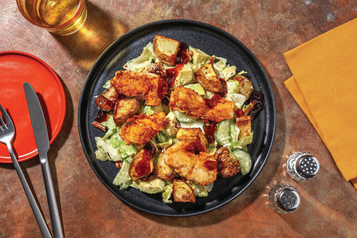 Crispy Chicken & Bacon Caesar-Style Salad
