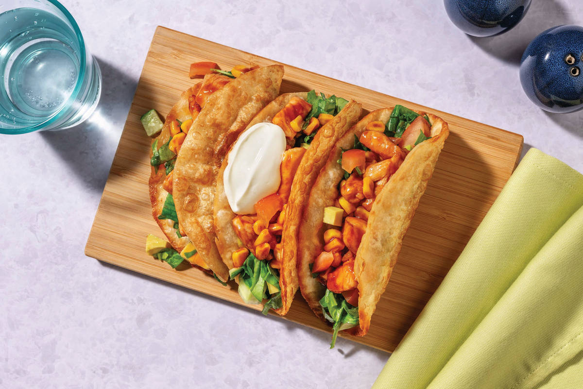 Double Smokey Chicken Hard Shell Tacos