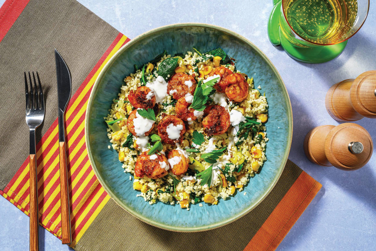Caribbean Jerk Beef & Veggie Couscous