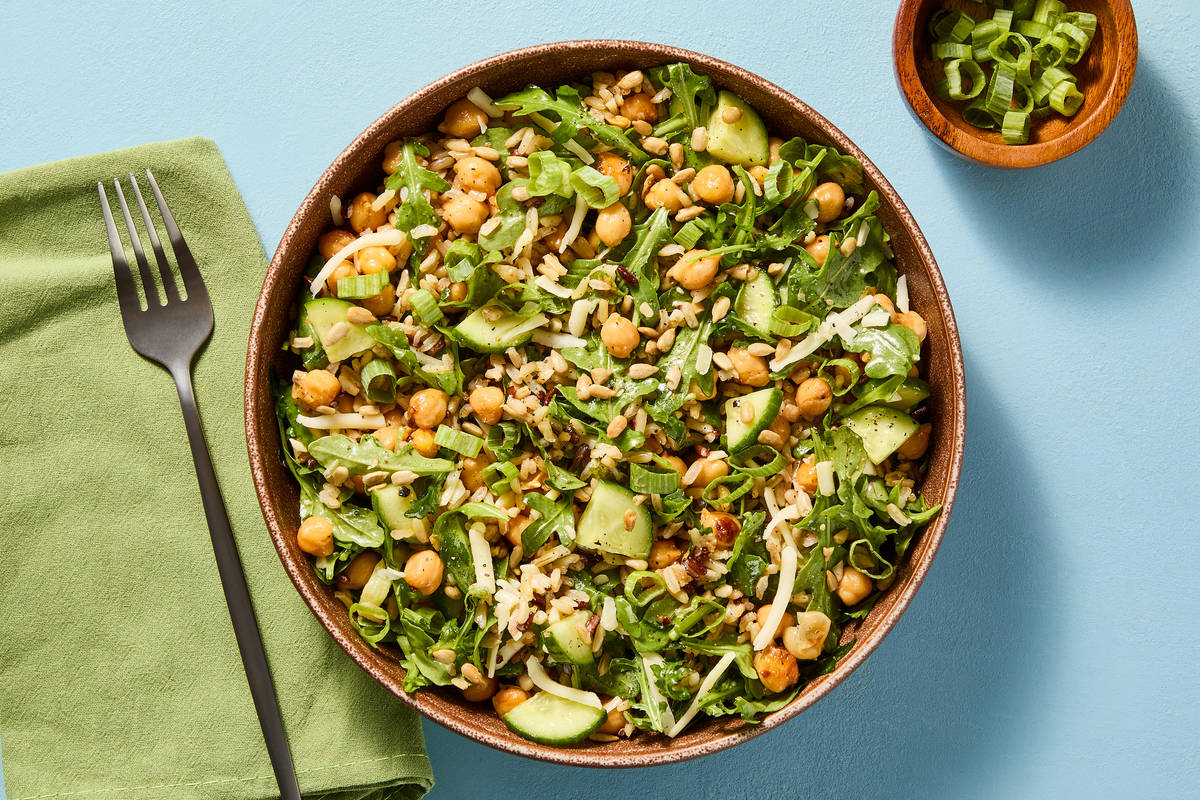Italian Kale, Chicken & Couscous Salad 