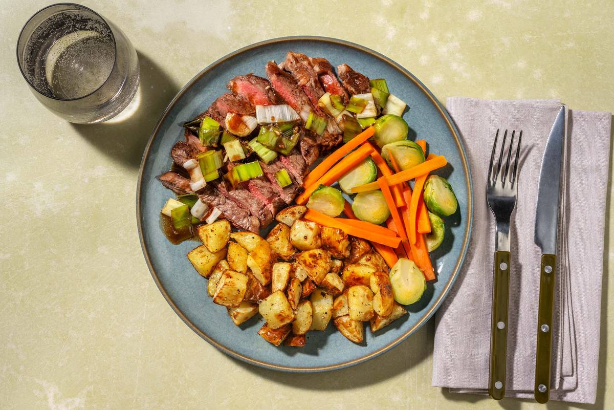 Double Beef Rump Steak & Twice-Cooked Potatoes