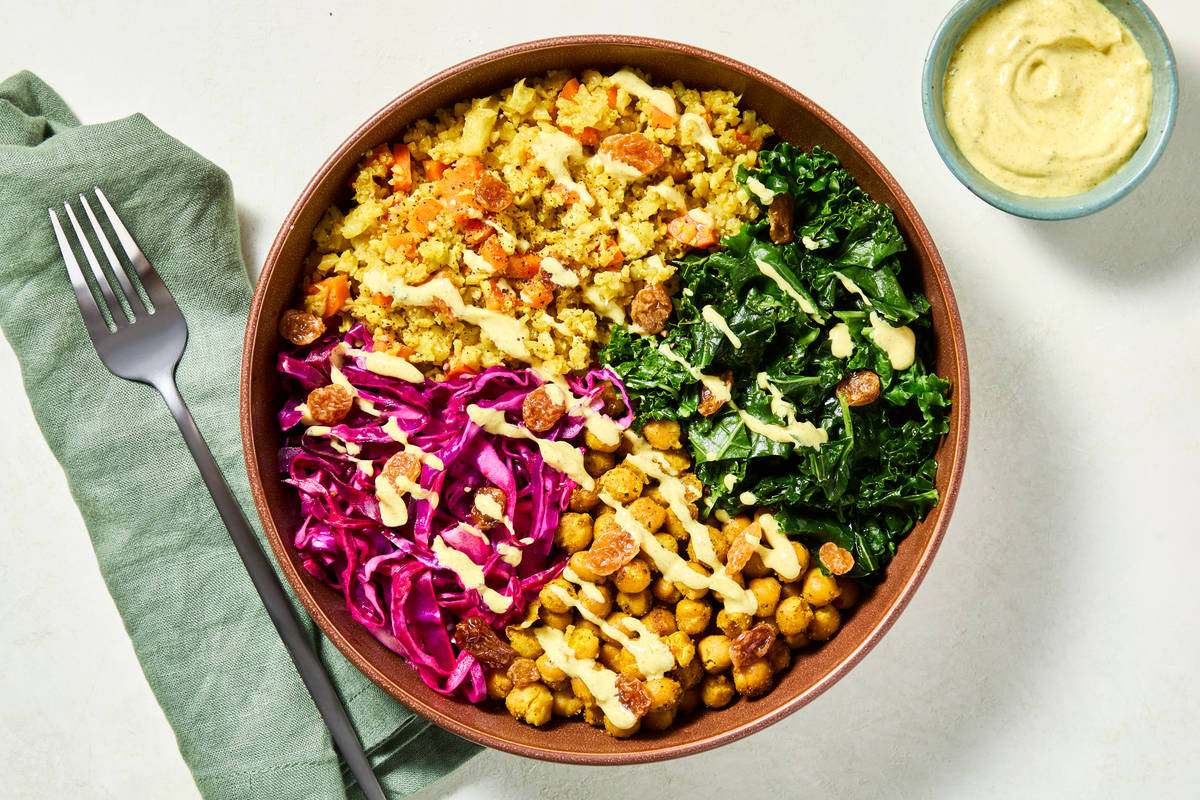 Crunchy Curried Chickpea Bowls