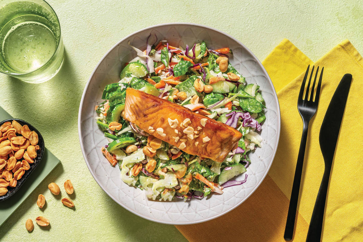 Quick Sweet Chilli Chicken & Creamy Asian Slaw