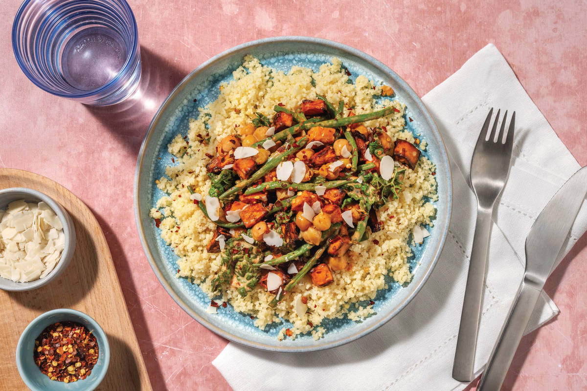Chermoula Chicken, Chickpea & Veggie Medley