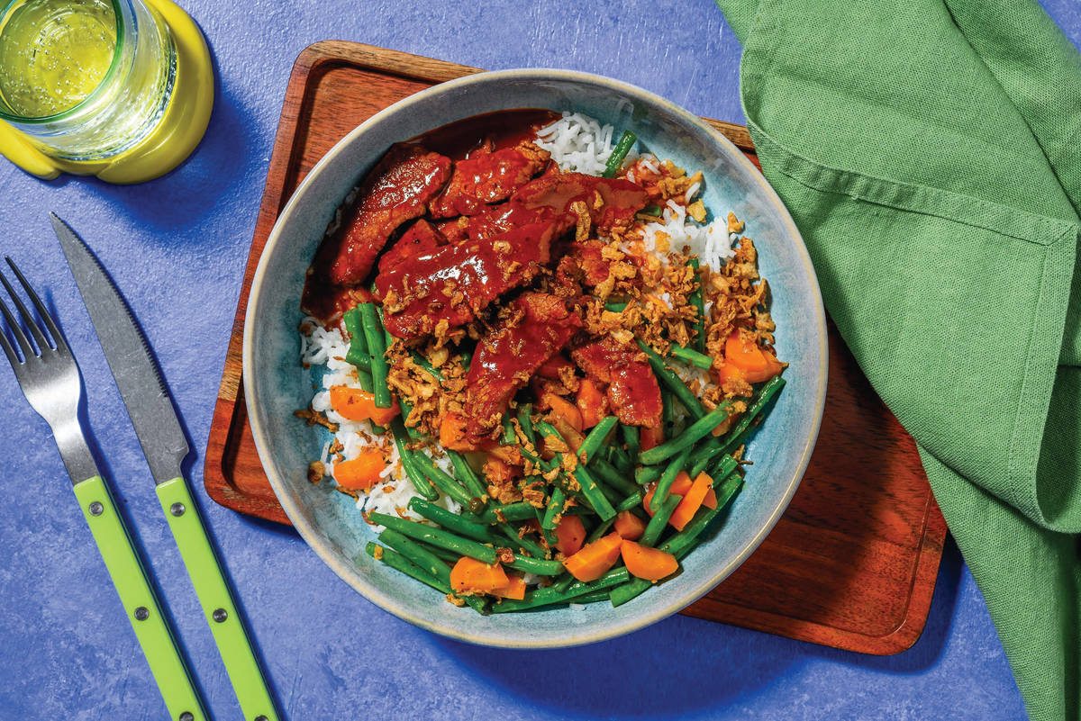 Spicy Sichuan Chicken & Green Bean Stir-Fry