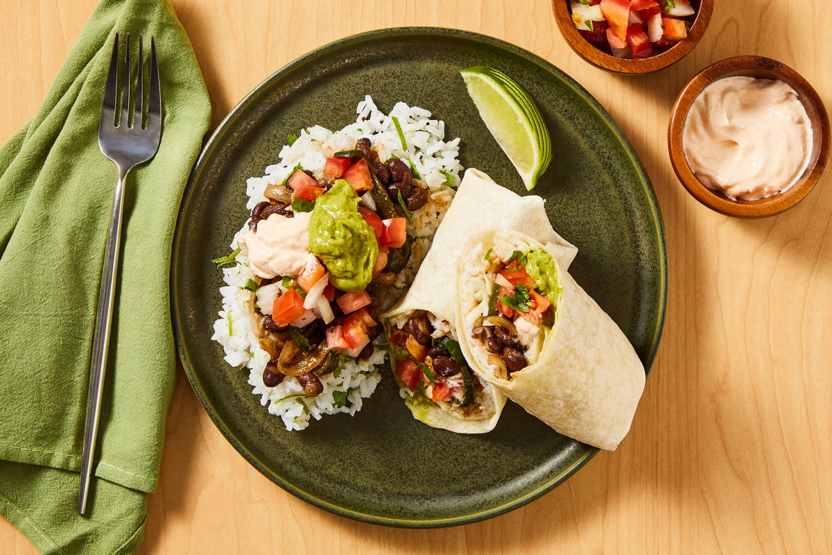 Beef & Black Bean Burritos