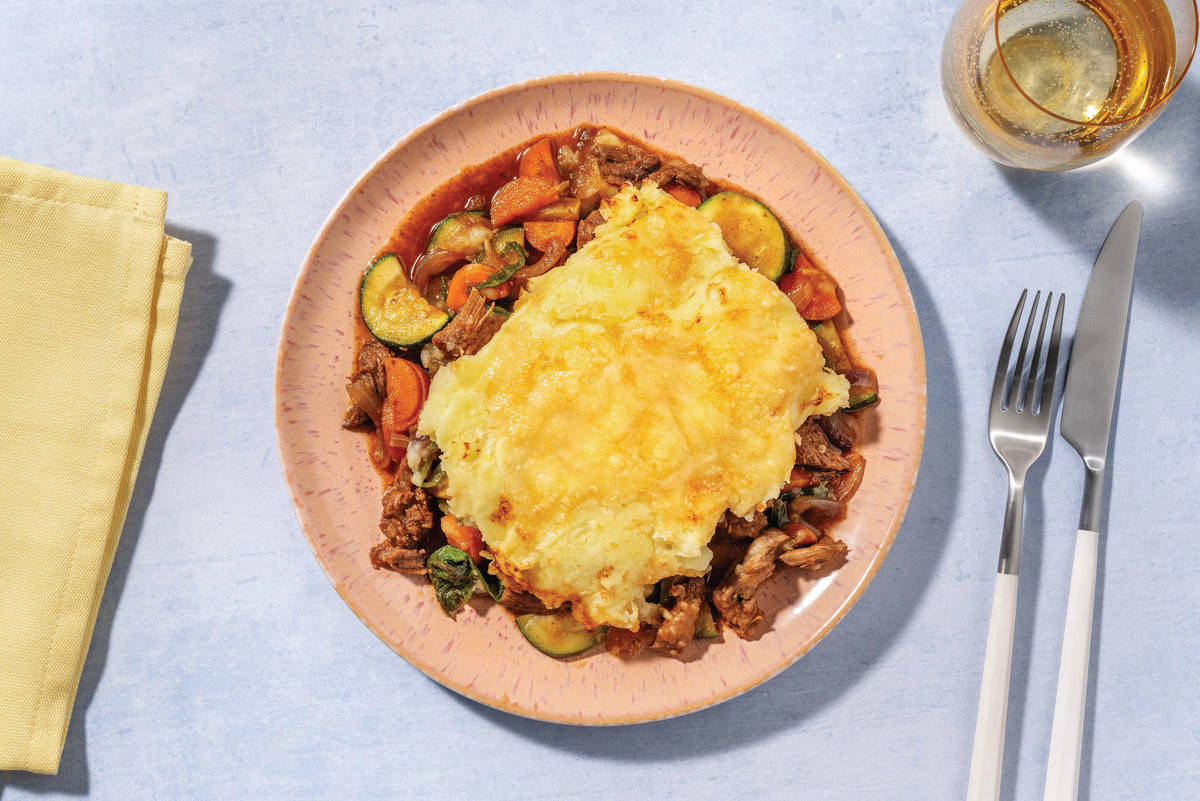Loaded Beef & Veggie Pie