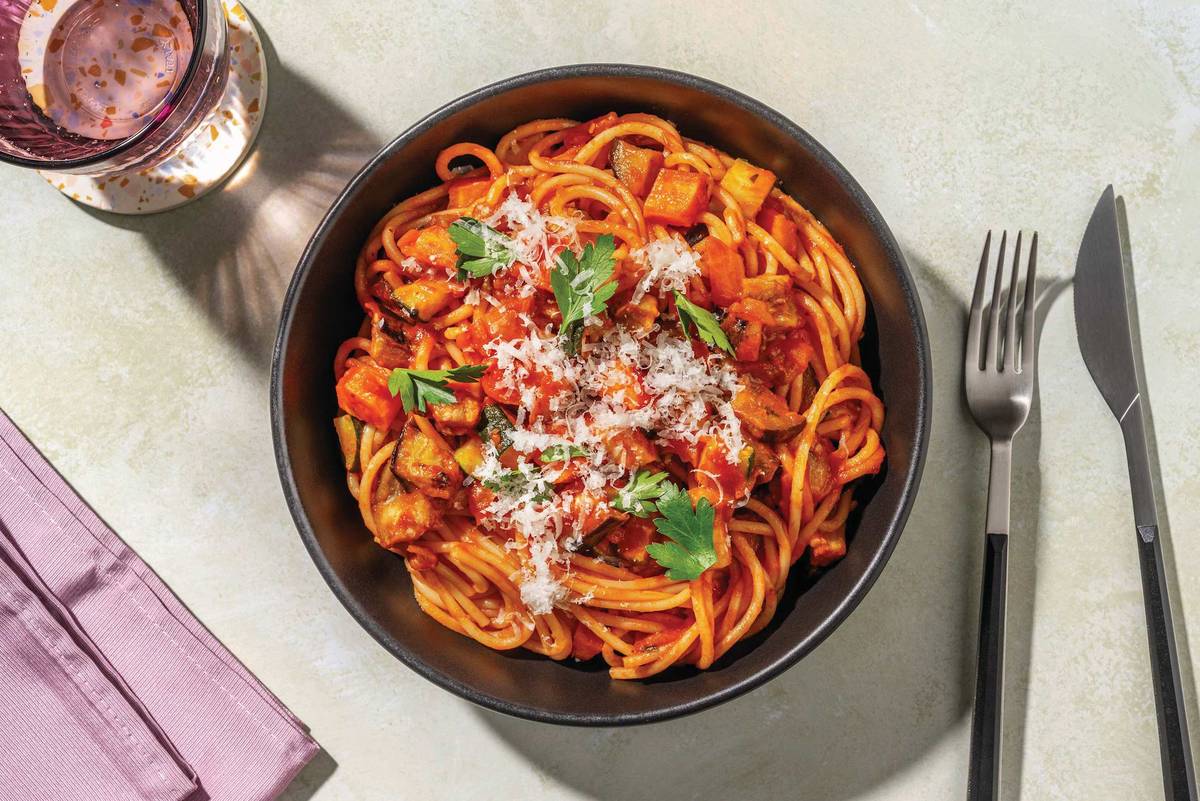 Chicken & Eggplant Pasta alla Norma 