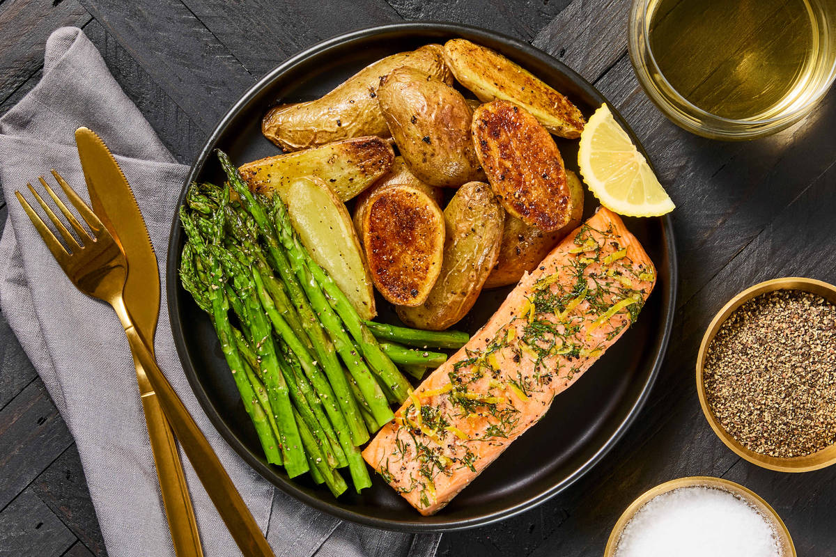 Sheet Pan Lemon-Dill Trout & Asparagus