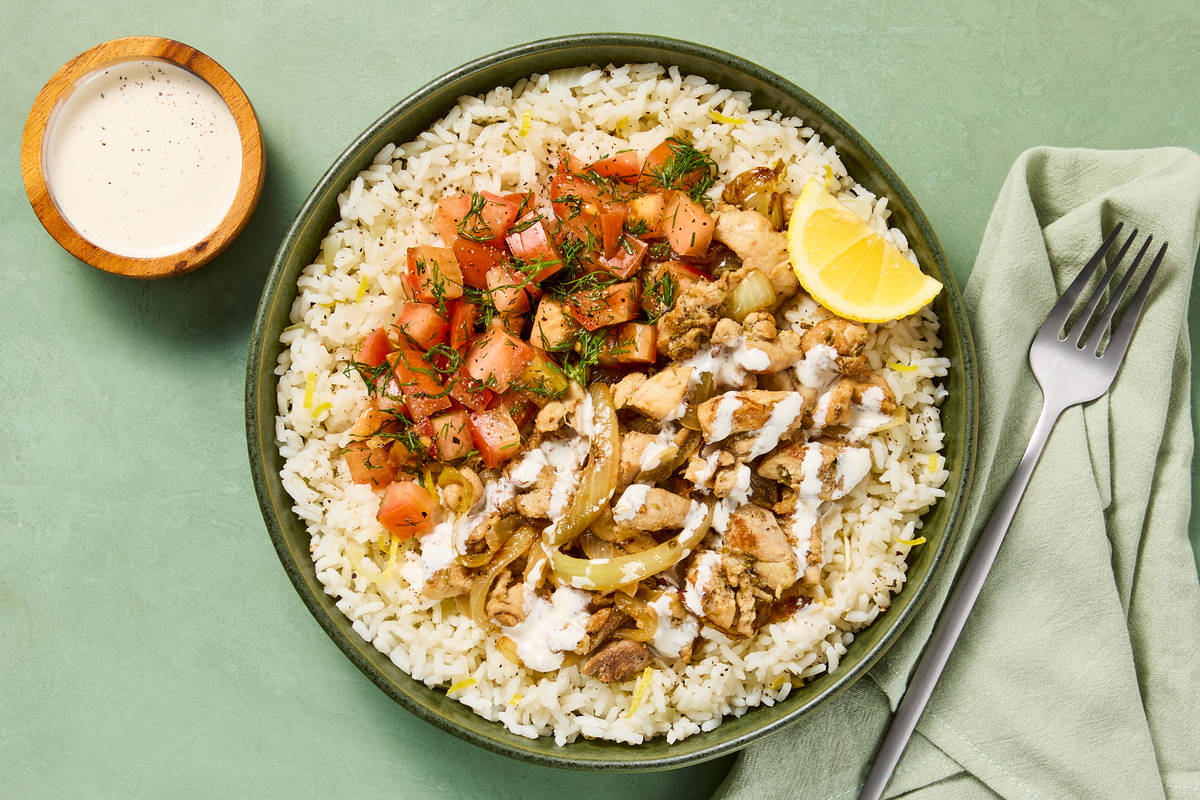 Herbed Chicken & Lemony Rice Bowls