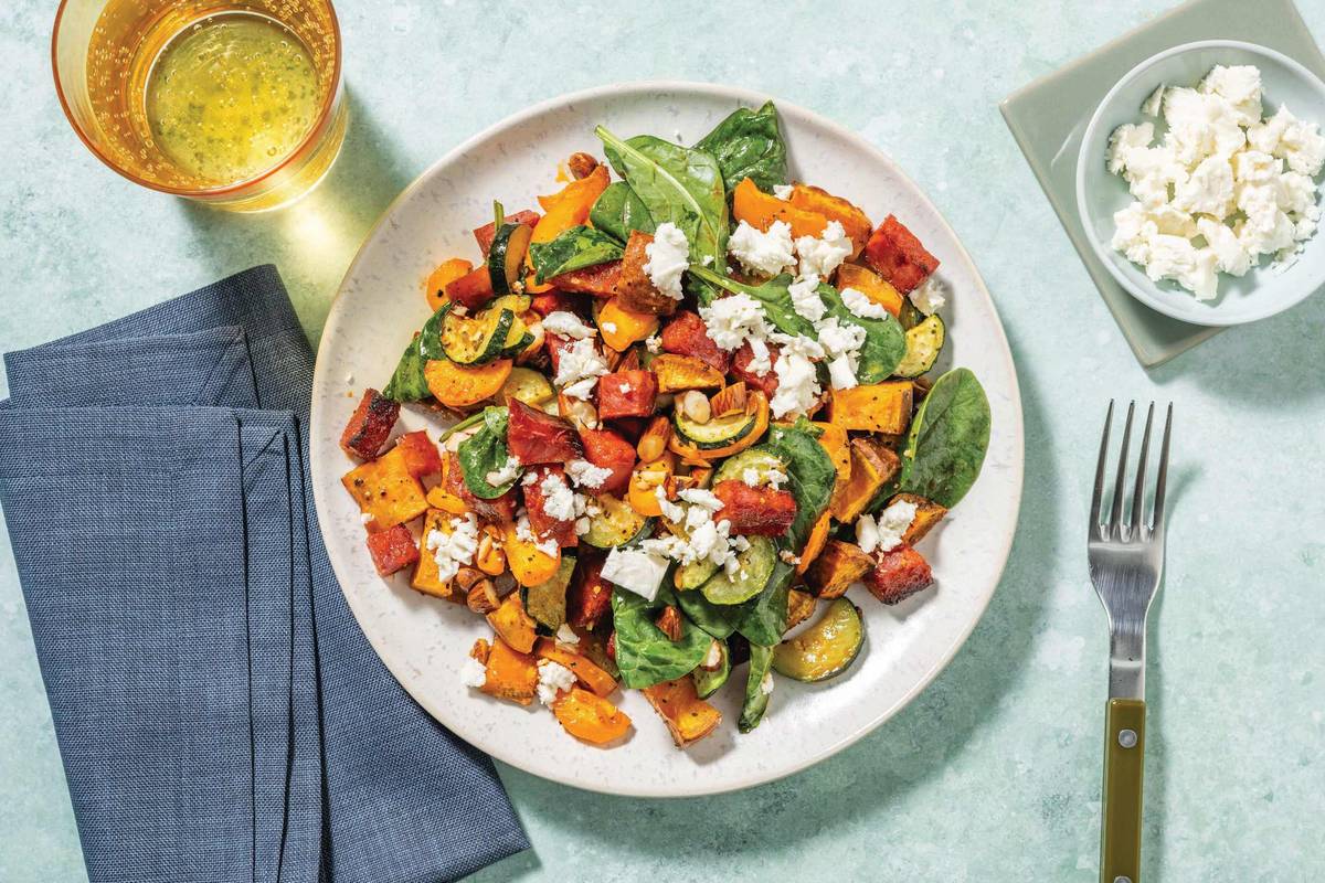 HelloHero: One-Tray Chorizo & Chicken Veggie Toss