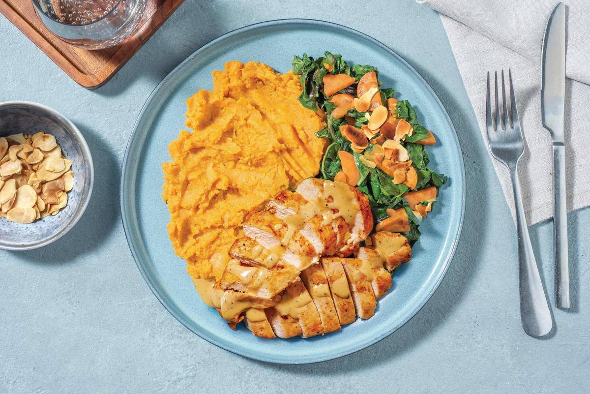 Double Golden Chicken & Sweet Potato Mash