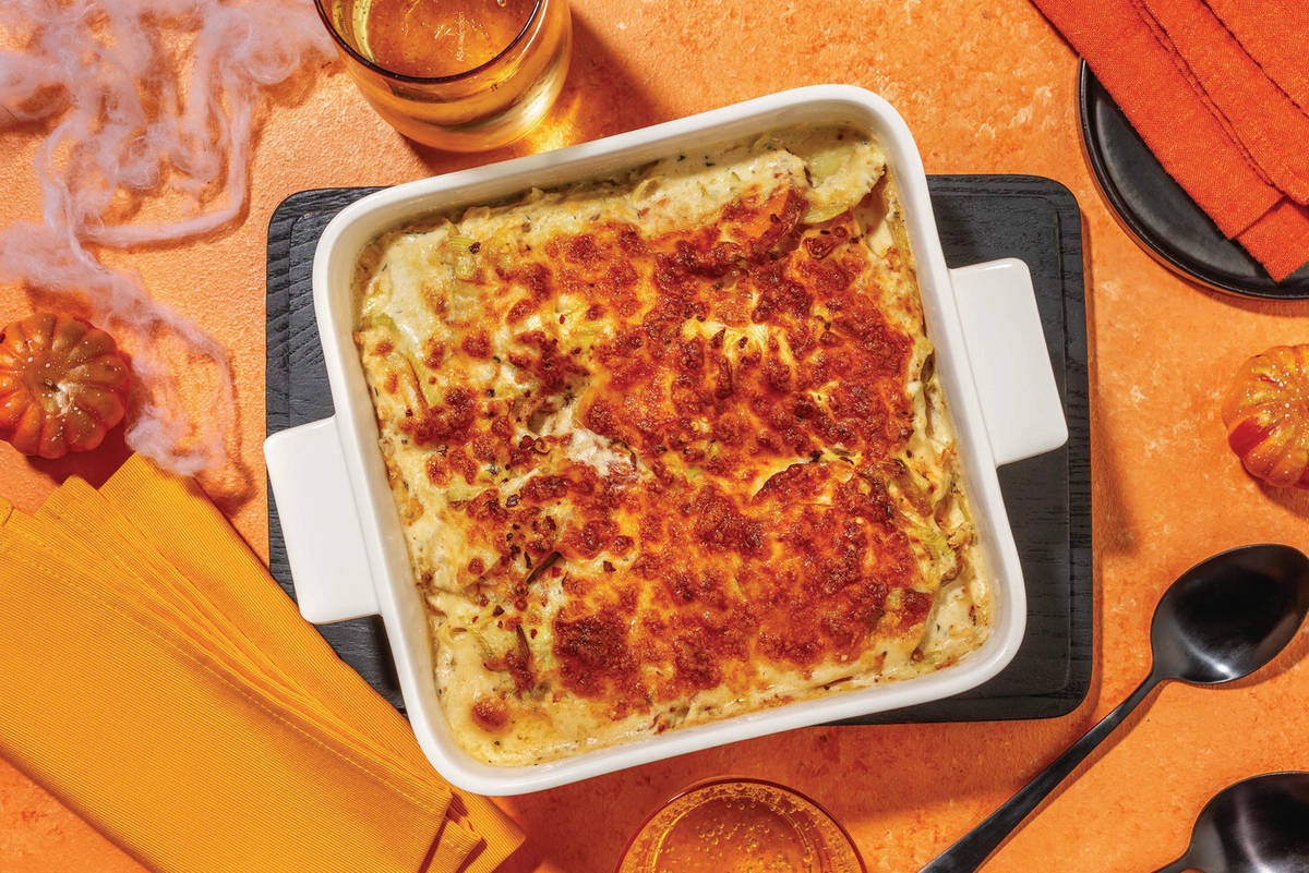 Mustard Thyme Mixed Potato & Leek Dauphinoise