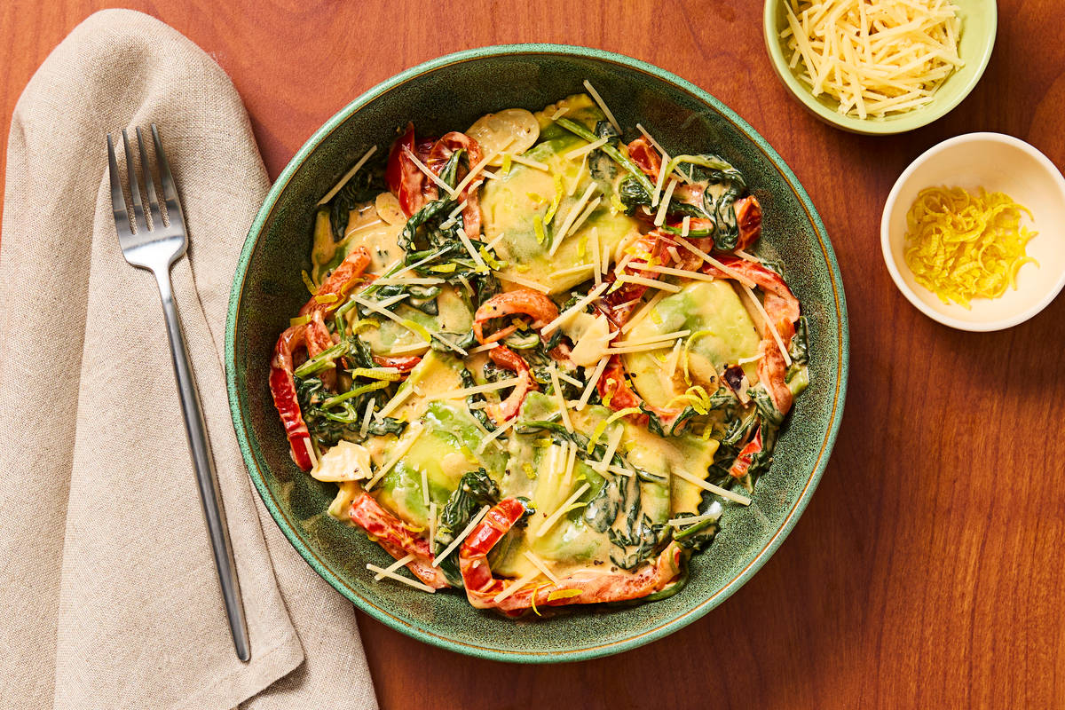 Shrimp & Spinach Ricotta Ravioli