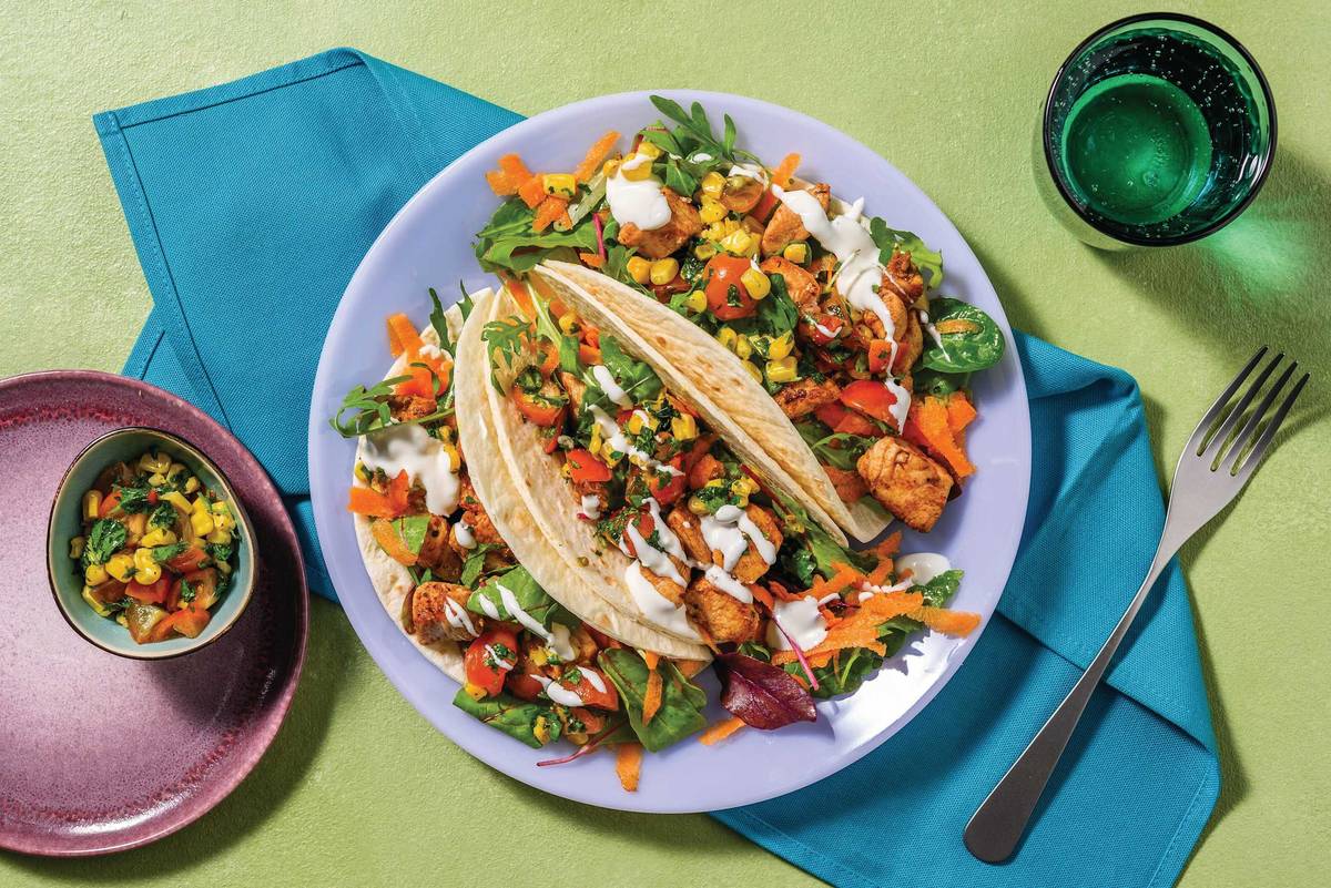 HelloHero: Caribbean Halloumi Tacos