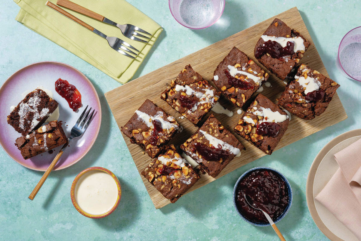 Decadent Chocolate Almond Brownies