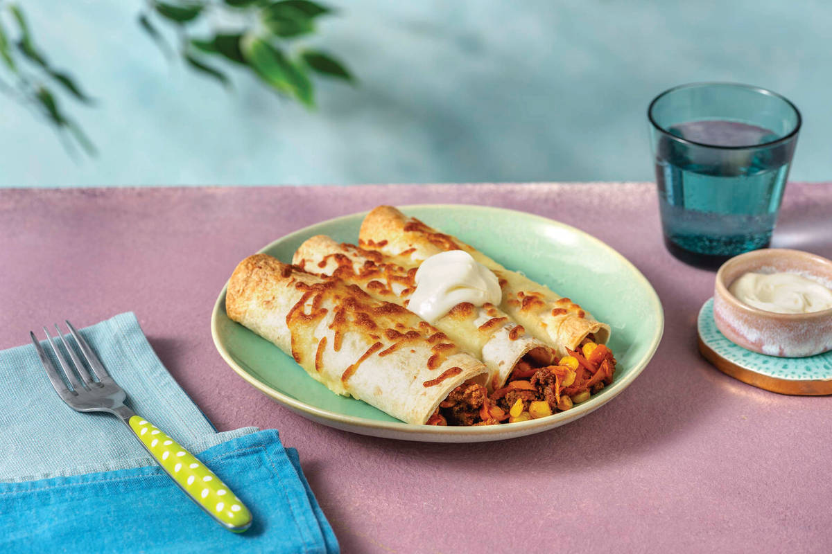 x Cheesy Beef Enchiladas