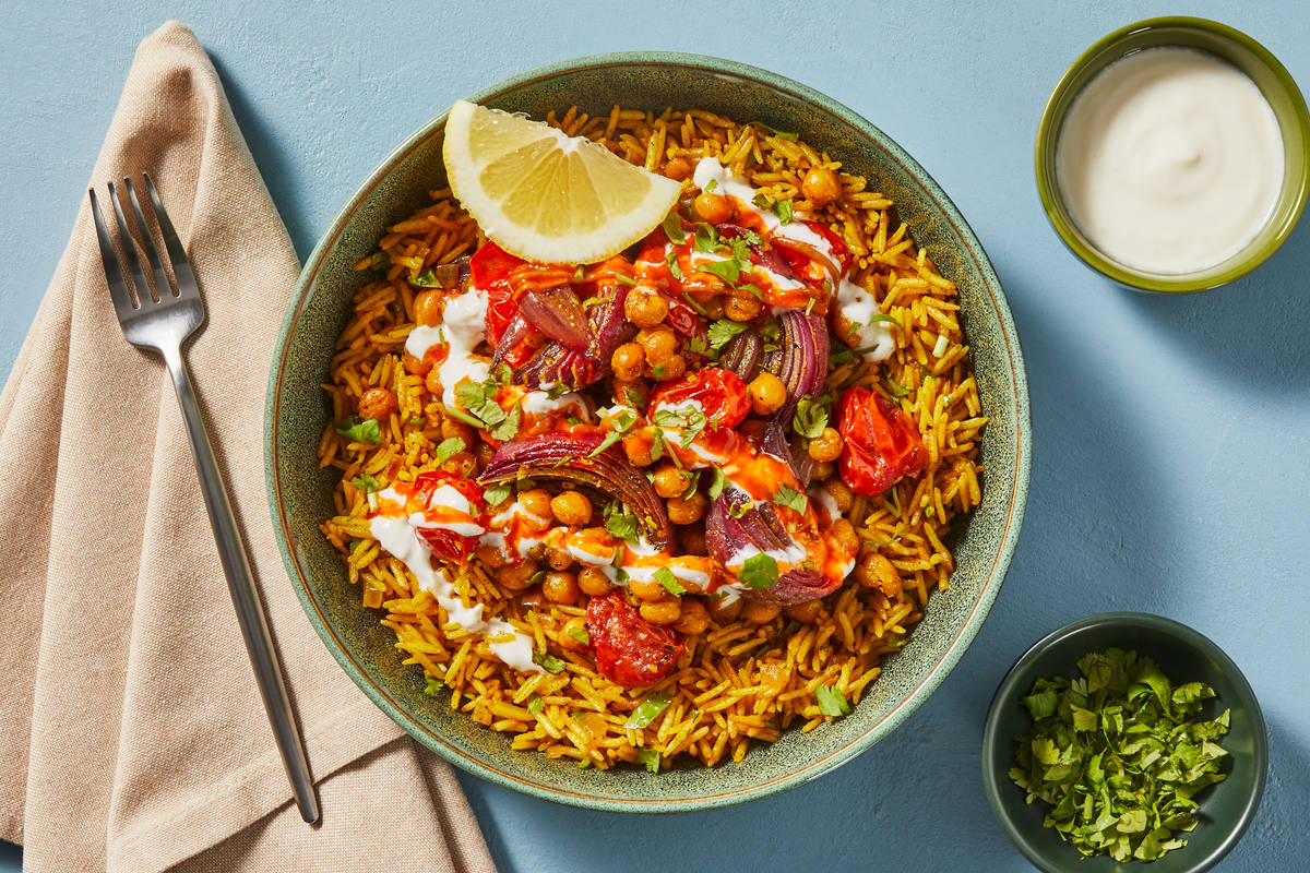 Middle Eastern Chicken & Chickpea Bowls