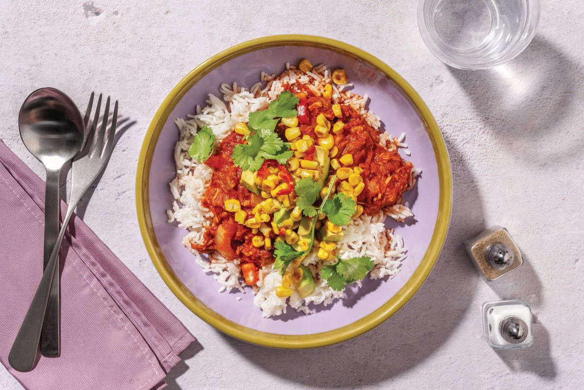 Easy Mexican Pork Carnitas & Garlic Rice