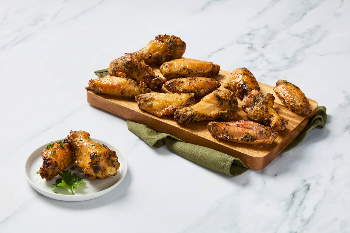 Garlic Parmesan Herb Chicken Wings