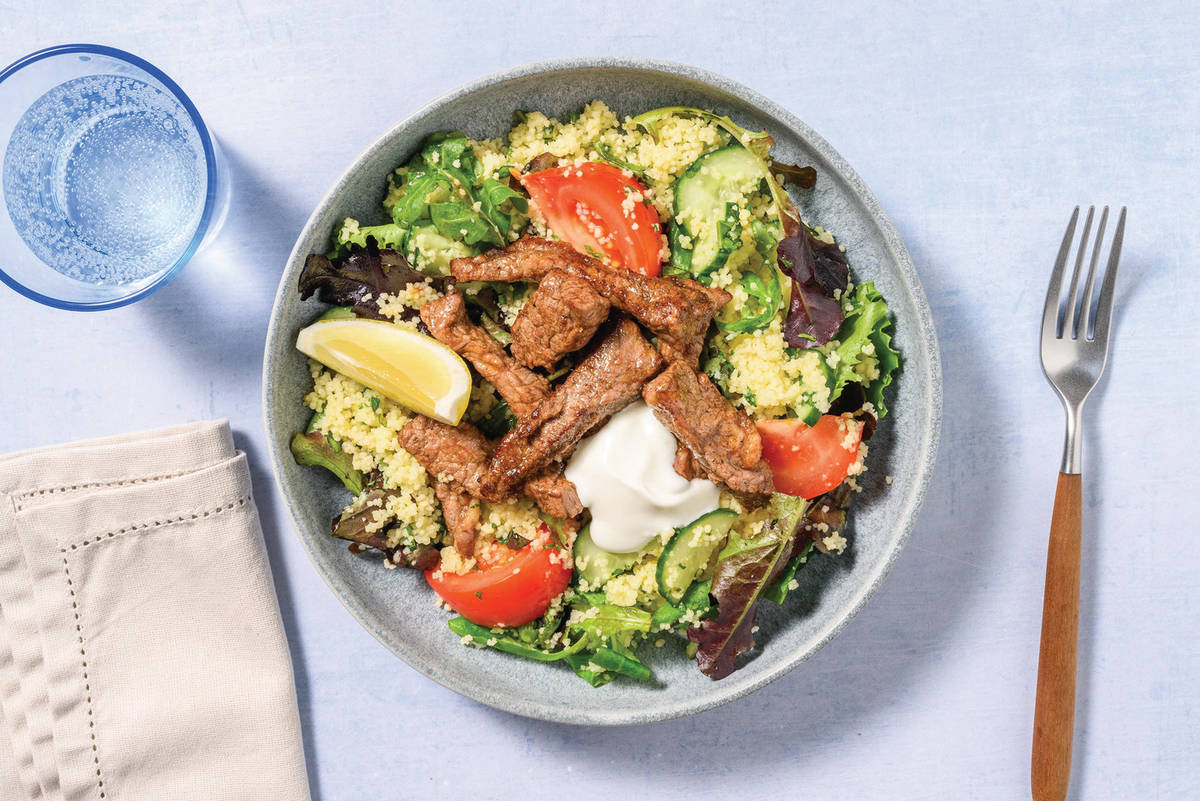 Quick Beef & Tabbouleh-Style Salad 