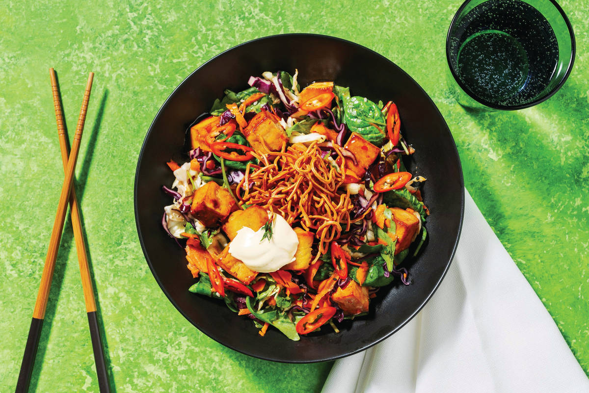 Double Sweet Chilli Tofu & Japanese-Style Salad