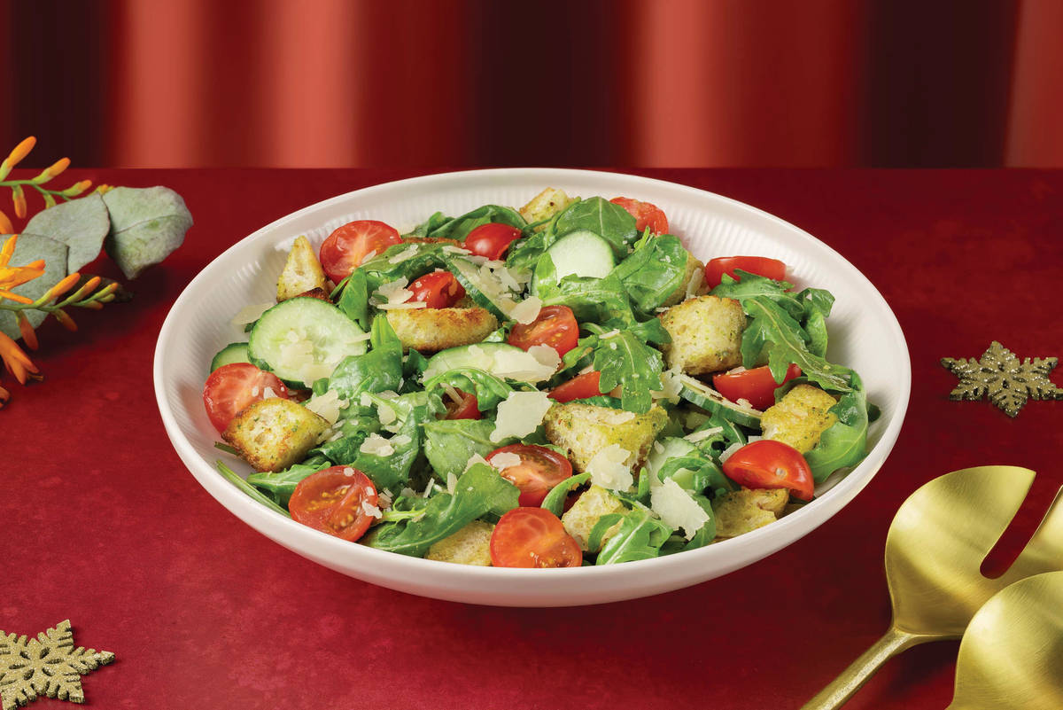 Panzanella Salad & Basil Pesto Dressing