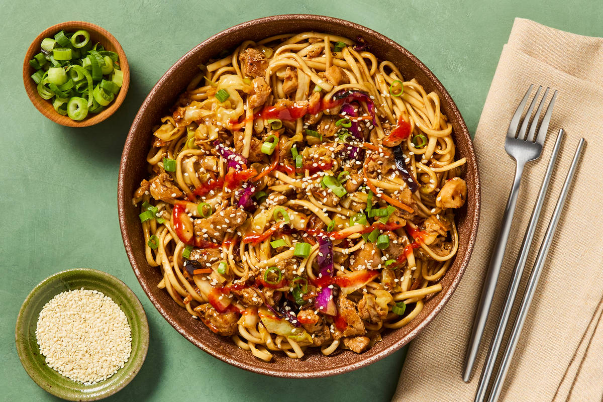Umami-Ginger Chicken Lo Mein