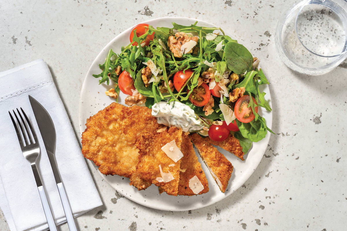HelloHero: Pork Cotoletta & Cherry Tomato Salad