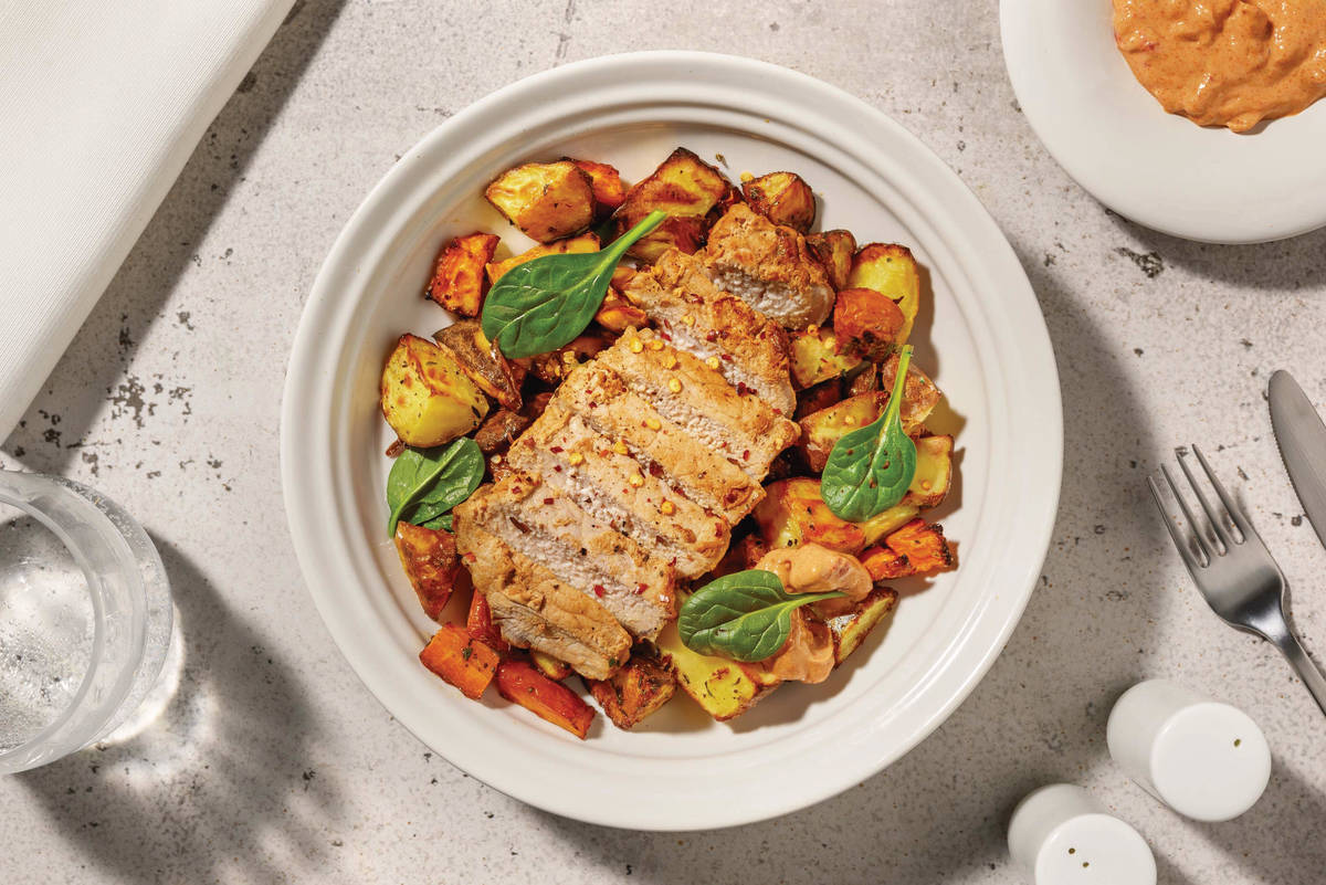 Lemon-Pepper Chicken & Capsicum Mayo