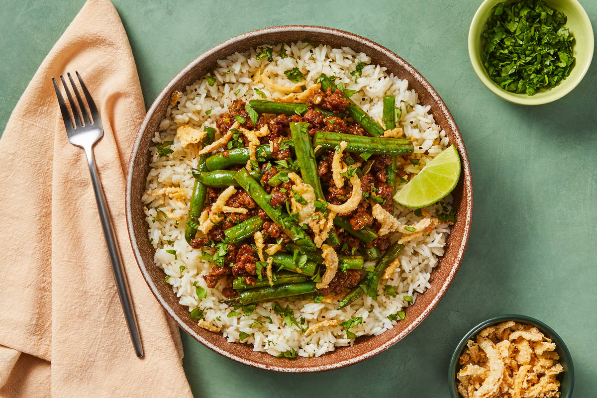 Sweet Chili Organic Beef & Green Bean Bowls
