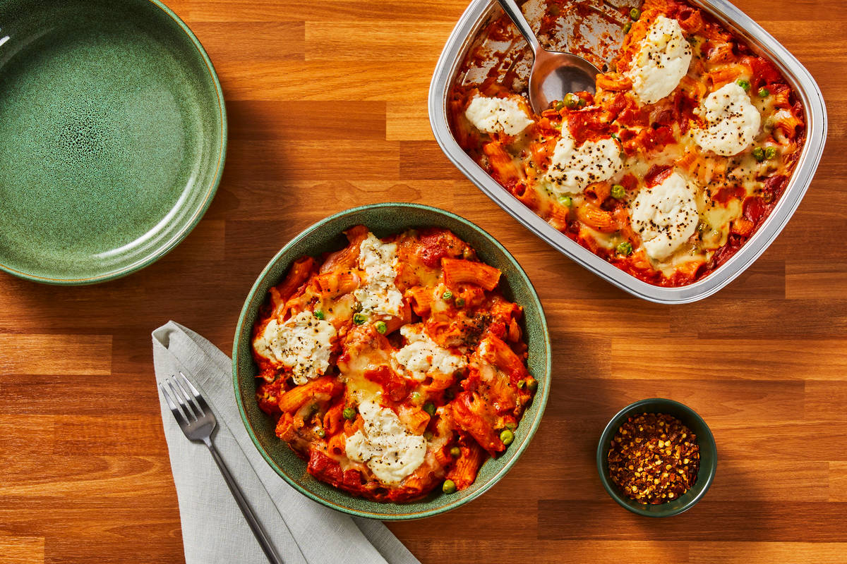 Cheesy Baked Rigatoni