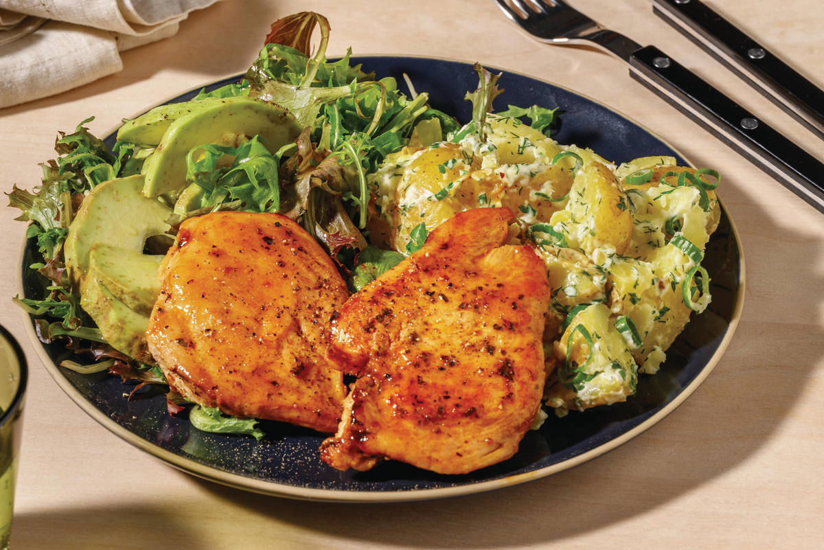 Honey-Mustard Chicken & Creamy Potatoes