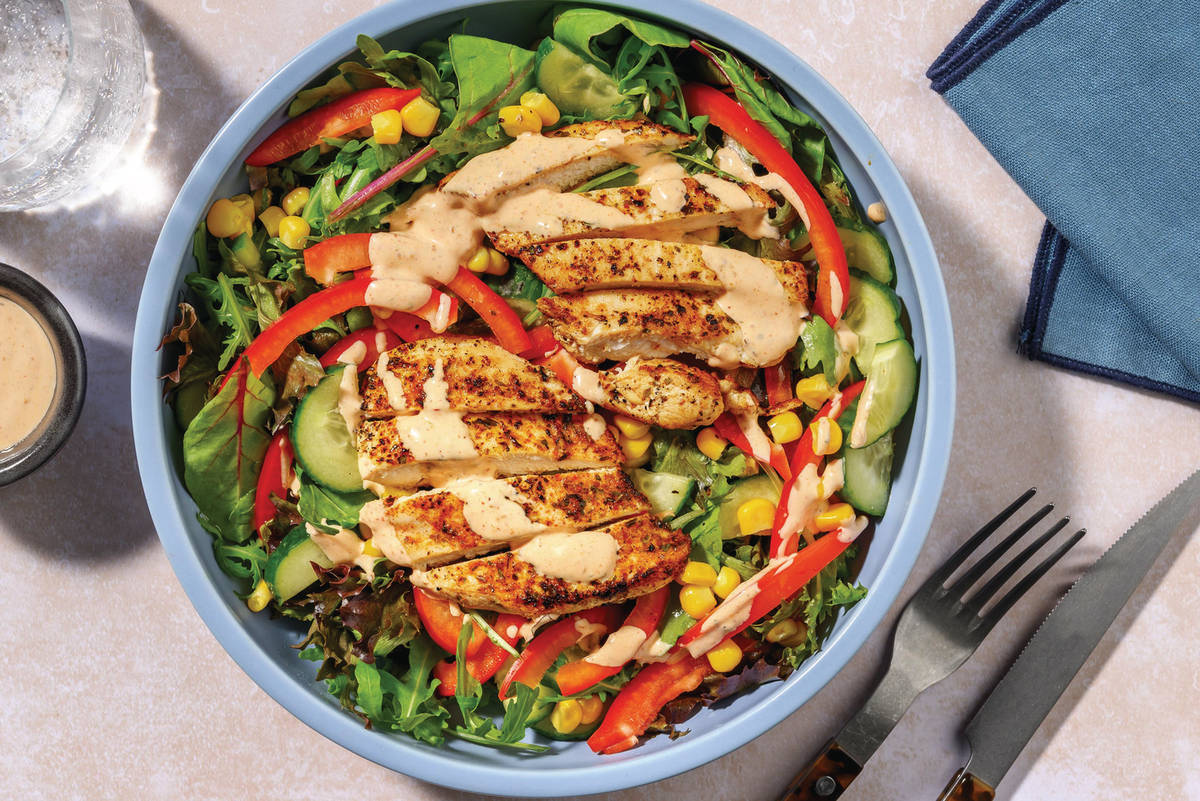 Double Mexican Chicken & Charred Corn Salad
