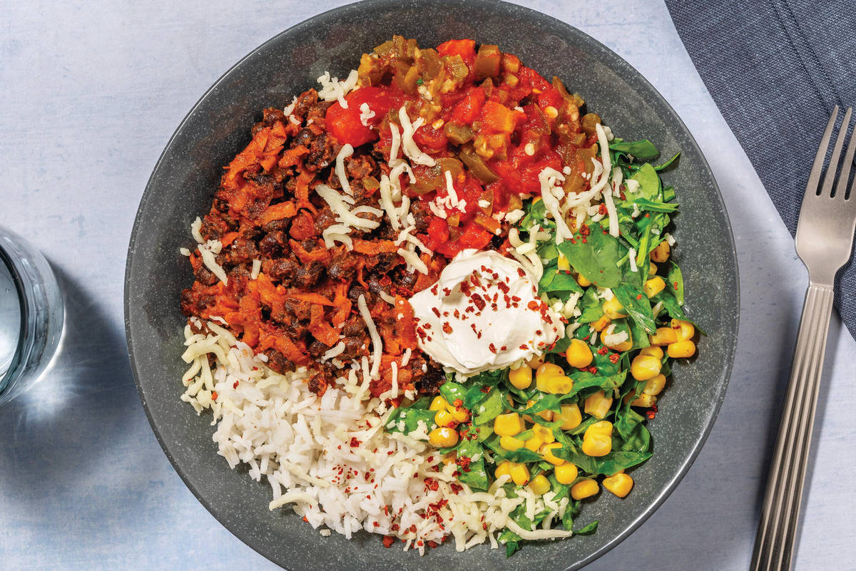 Mexican Beef & Black Bean Burrito Bowl