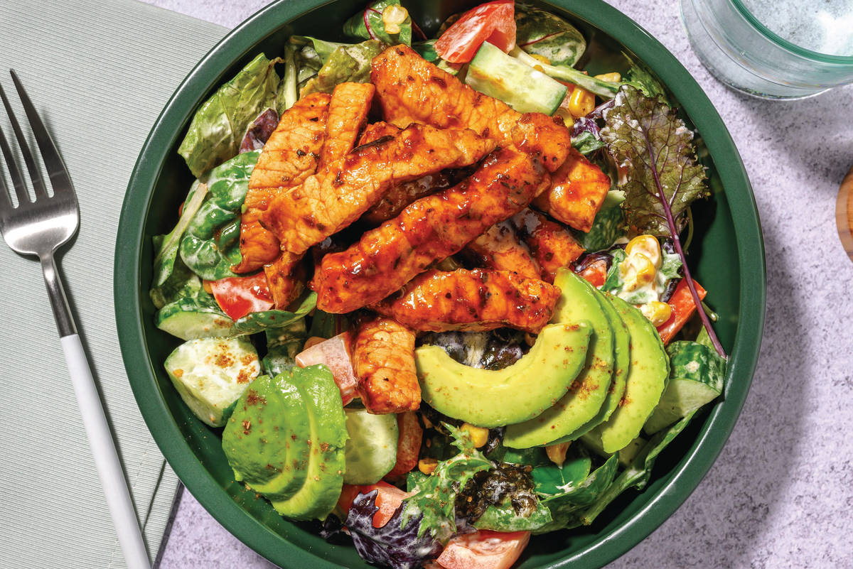 Mexican-Glazed Chicken & Avocado Salad