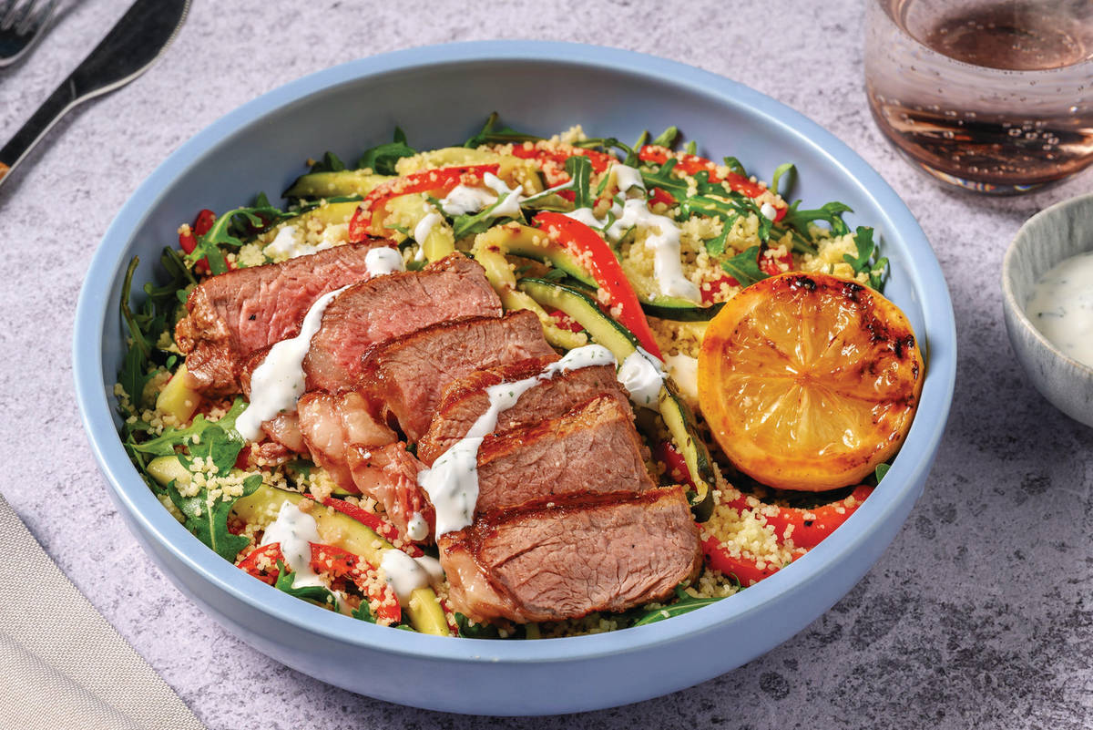 Sizzling Beef Rump & Veggie Couscous