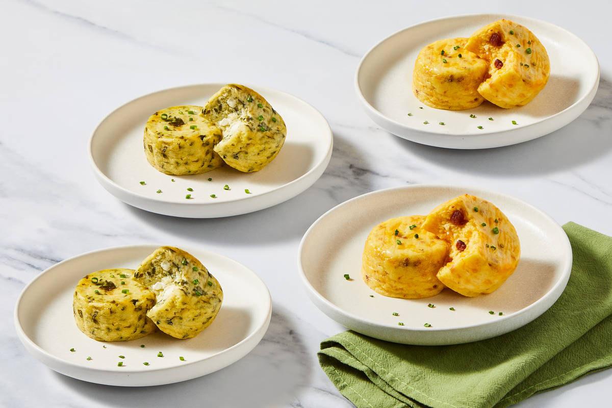 Turkey Sausage and Spinach & Feta Egg Bites