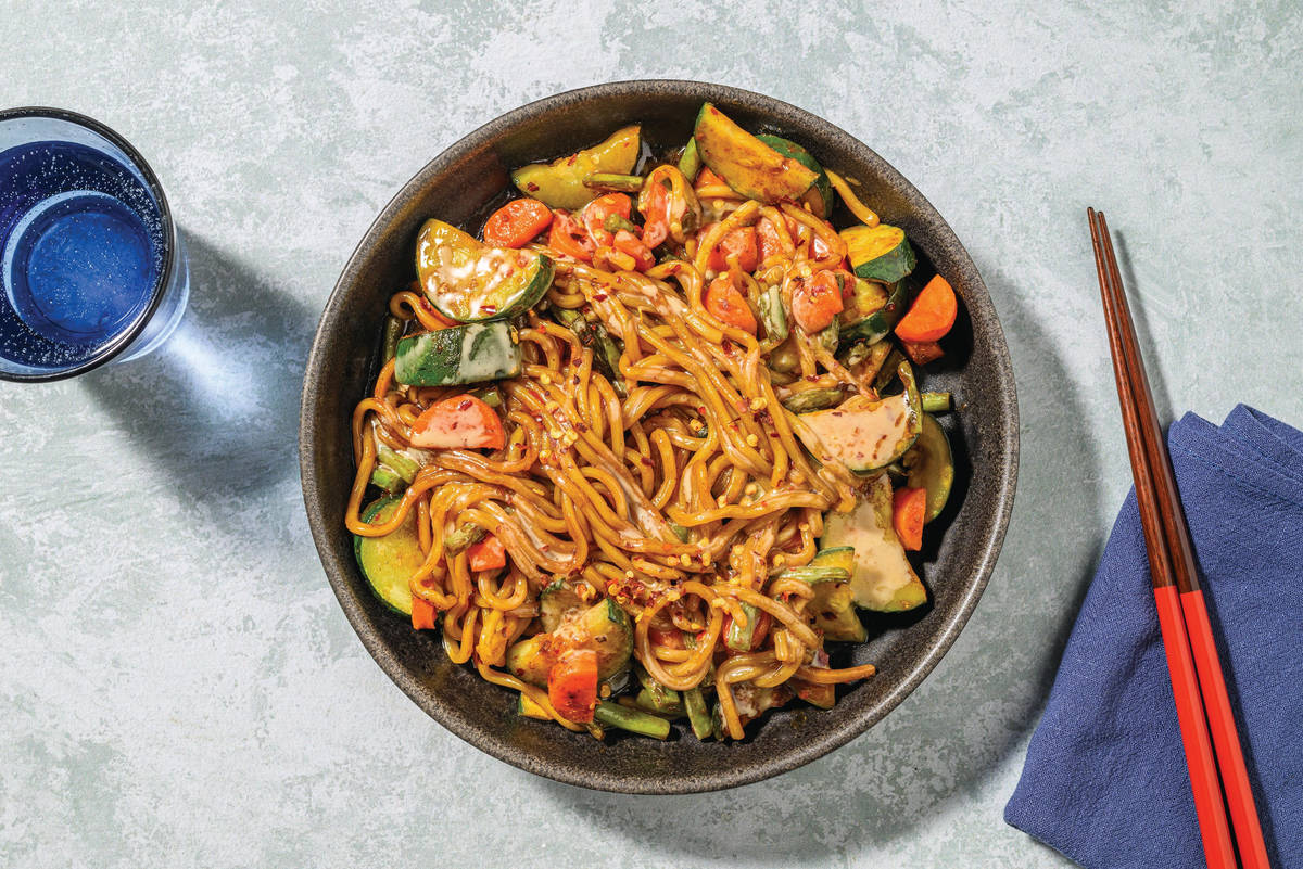 Garlic-Black Bean Chicken & Konjac Noodle Stir Fry