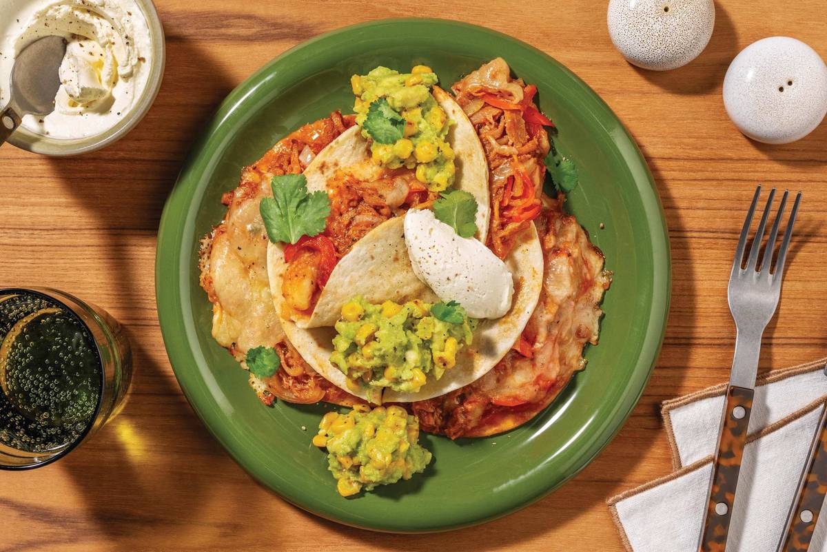 Cheesy Chipotle Pulled Pork Quesadillas