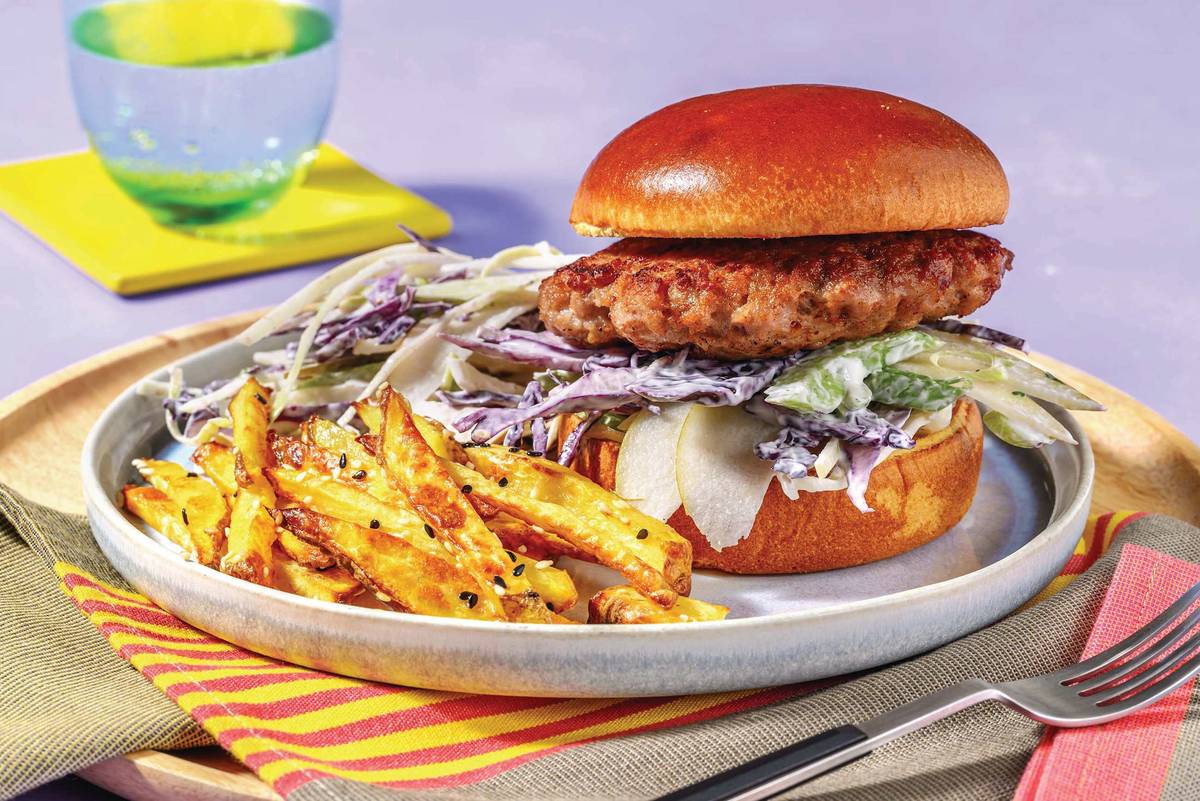 HelloHero: Teriyaki-Glazed Pork Burger
