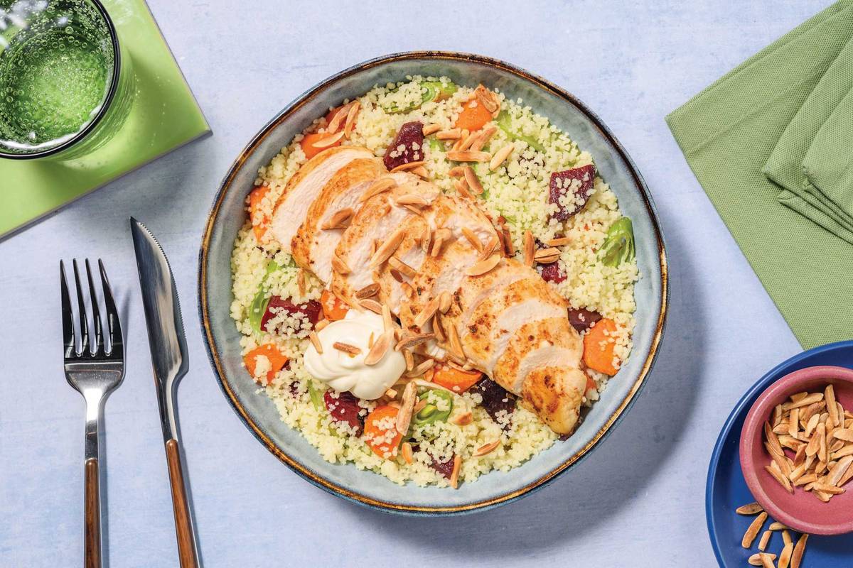 Chermoula Chicken & Veggie Couscous