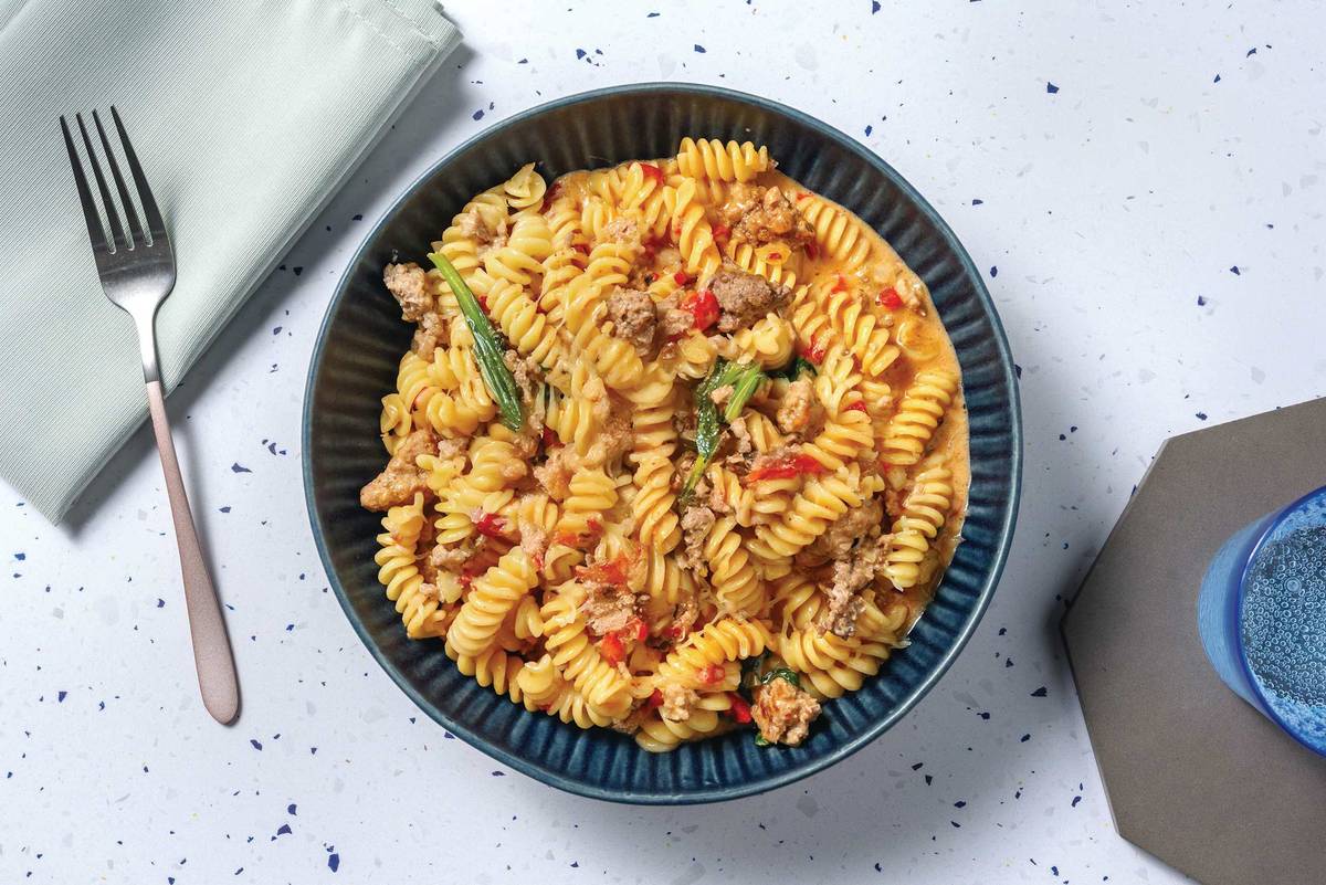 HelloHero: Creamy Beef & Pork Pasta