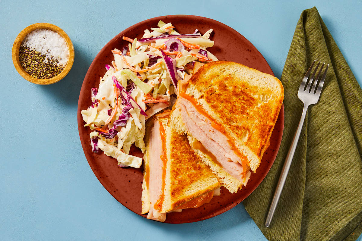 One-Pan Honey-Dijon Turkey Cheddar Melts